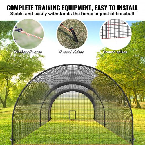 Baseball Batting Cage Softball and Baseball Batting Cage Net and Frame