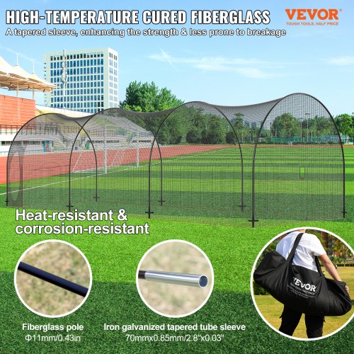 Baseball Batting Cage Softball and Baseball Batting Cage Net and Frame