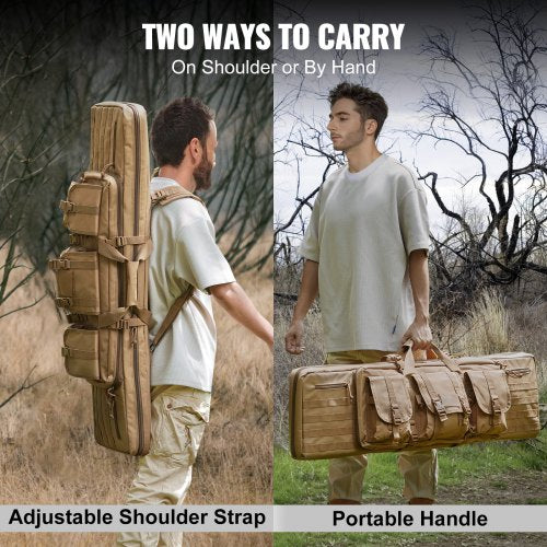 Rifle Bag 36 inch Tactical Double Long Gun Bag Soft Rifle Case with Lockable
