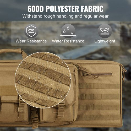 Rifle Bag 36 inch Tactical Double Long Gun Bag Soft Rifle Case with Lockable