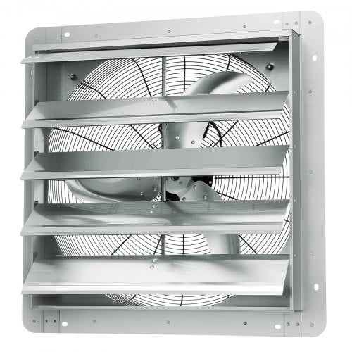 24 Shutter Exhaust Fan Highspeed 3320 CFM Aluminum Wall Mount Attic Fan