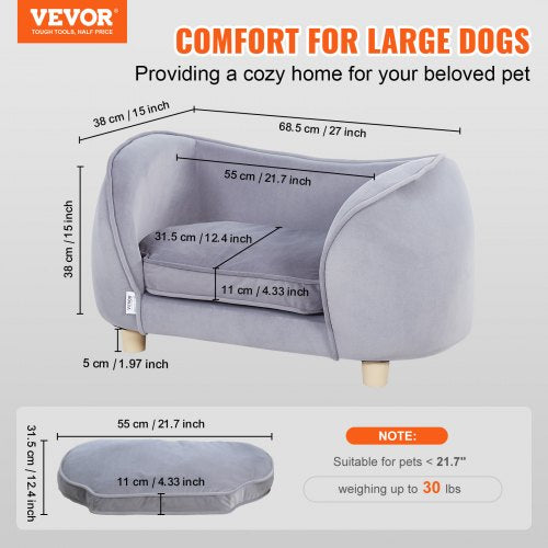 Pet Sofa Dog Couch for SmallSized Dogs and Cats Dog Sofa Bed 66 lbs