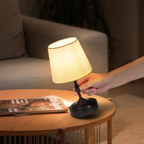 Cordless Table Lamp 5200mAh Builtin Rechargeable Battery Small Desk Lamp
