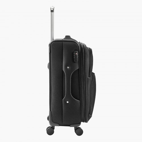 Softside Expandable Luggage with Spinner Wheels 24Inch Softside Checked
