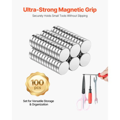 Rare Earth Magnets 100 Pcs Strong Round Small Neodymium Magnets Disc