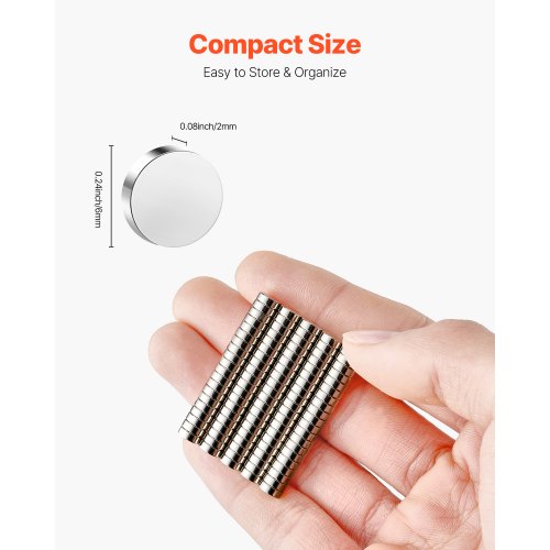 Rare Earth Magnets 100 Pcs Strong Round Small Neodymium Magnets Disc