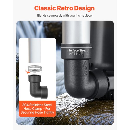 Basement Emergency BackUp Sump Pump 2000GPH 017 HP Backup Sump Pump