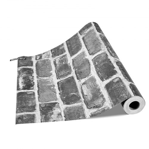 Peel and Stick Wallpaper 177 x 393.7 inch Contact Paper Gray Brick