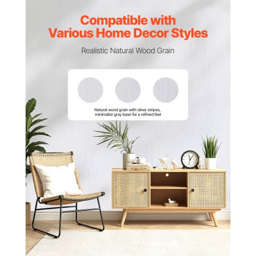 Peel and Stick Wallpaper 177 x 393.7 inch Contact Paper White Wood Grain