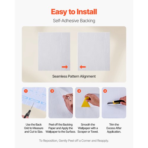Peel and Stick Wallpaper 177 x 393.7 inch Contact Paper White Wood Grain