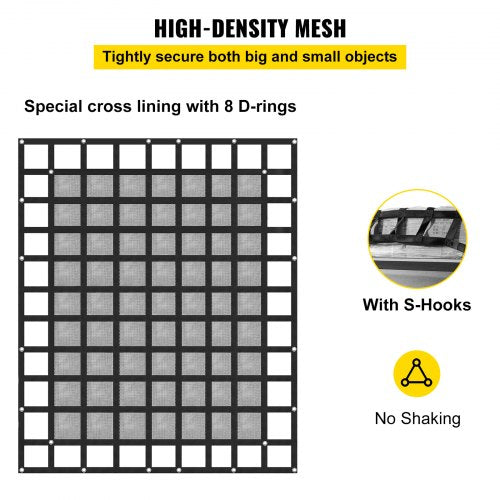 Cargo Net with Mesh 8 x 67 Cargo Net for Pickup Truck Bed Heavy Duty