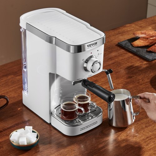 Espresso Coffee Machine 15Bar SemiAutomatic Espresso Maker with Milk