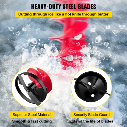 Ice Drill Auger 6 Diameter Nylon Ice Auger 39 Length Ice Auger