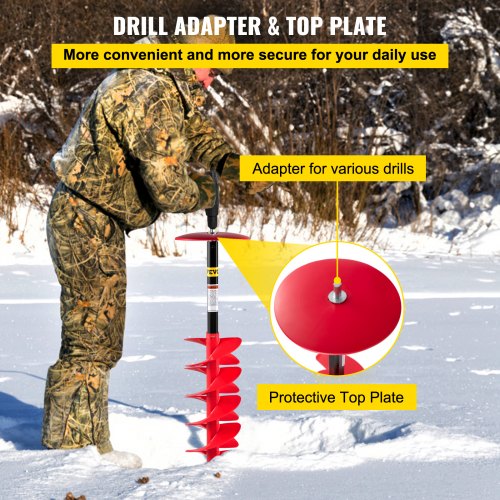 Ice Drill Auger 6 Diameter Nylon Ice Auger 39 Length Ice Auger