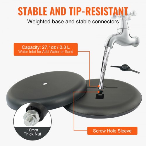 Pedestal Sign Holder 85 x 11 Inch Vertical and Horizontal Adjustable
