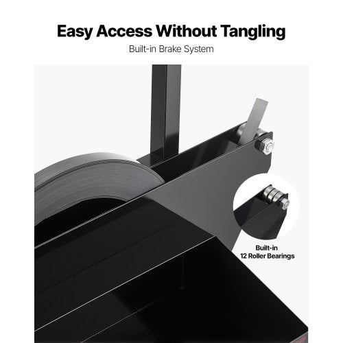 Banding Strapping Cart Fit for Steel Strapping Coils with 23.6 inches Core
