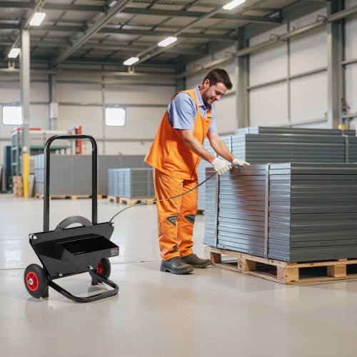 Banding Strapping Cart Fit for Steel Strapping Coils with 23.6 inches Core