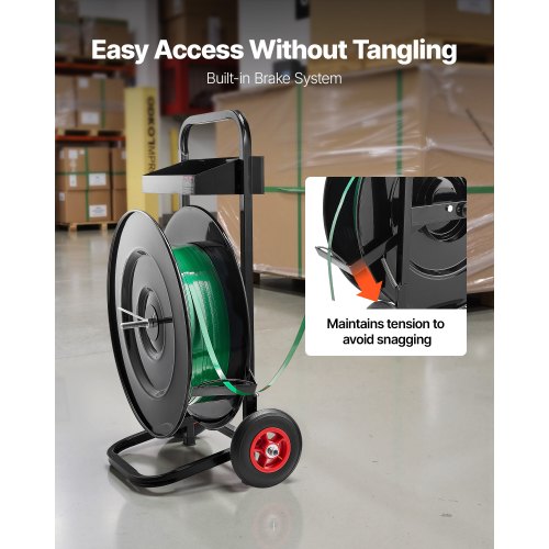 Banding Strapping Cart Fit for PETPPPolyester Strapping Coils with 8 or 16