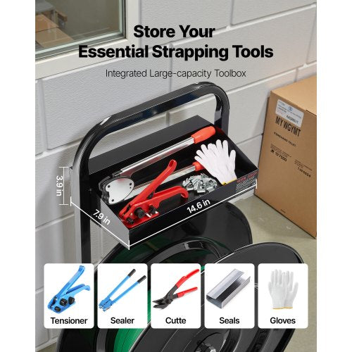 Banding Strapping Cart Fit for PETPPPolyester Strapping Coils with 8 or 16