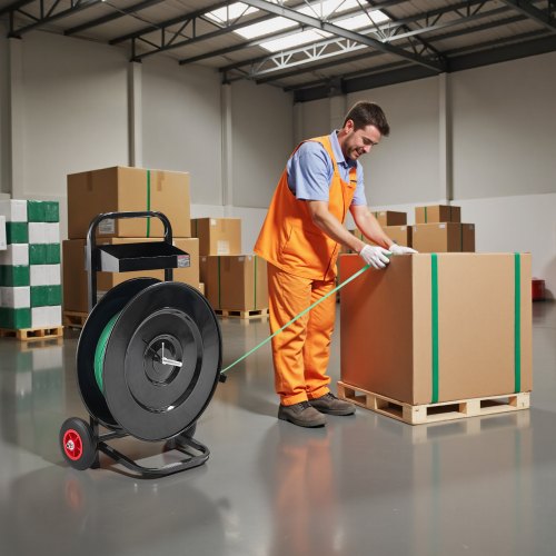 Banding Strapping Cart Fit for PETPPPolyester Strapping Coils with 8 or 16