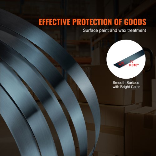 Packaging Steel Strapping Roll 330 Length x 12 Width x 0016 Thickness
