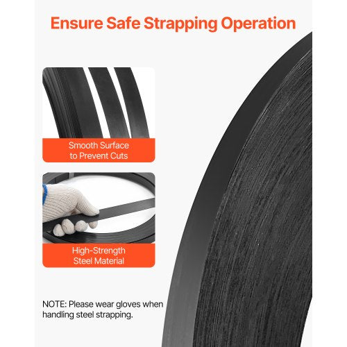 Steel Strapping Coil 34 in x 002 in x 1640 ft Metal Strapping Banding