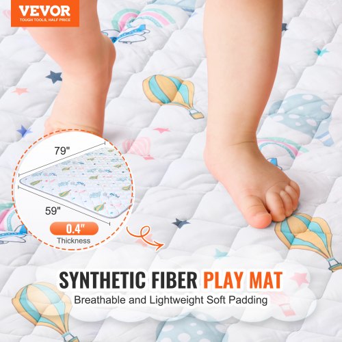 Baby Play Mat 59x79 Baby Crawling Mat NonSlip OnePiece Soft Baby