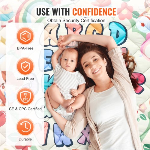 Baby Play Mat 59x71 Baby Crawling Mat NonSlip OnePiece Thickened