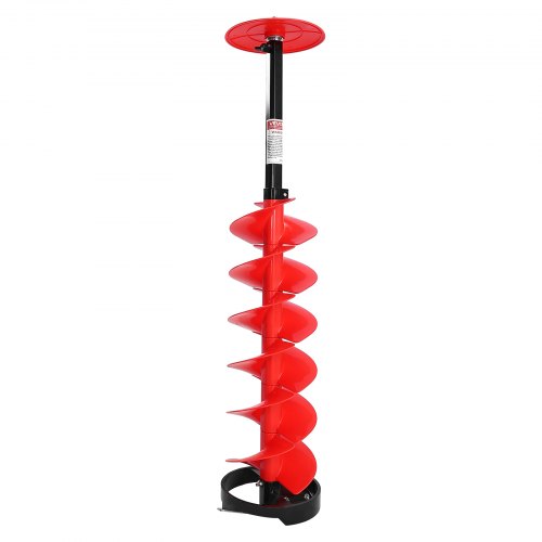 Ice Auger Drill Bit 8In Diameter 41In Length Cordless Nylon Fishing Augers