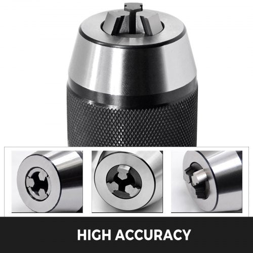 Integrated CAT40 Collet Chuck Keyless Drill Chuck 12 inch for CAT40 CNC