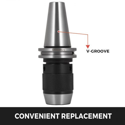 Integrated CAT40 Collet Chuck Keyless Drill Chuck 12 inch for CAT40 CNC
