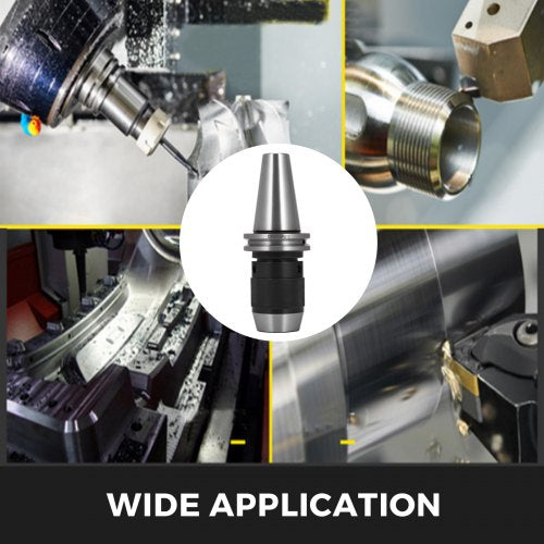 Integrated CAT40 Collet Chuck Keyless Drill Chuck 12 inch for CAT40 CNC