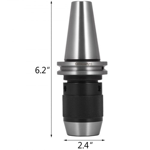 Integrated CAT40 Collet Chuck Keyless Drill Chuck 12 inch for CAT40 CNC