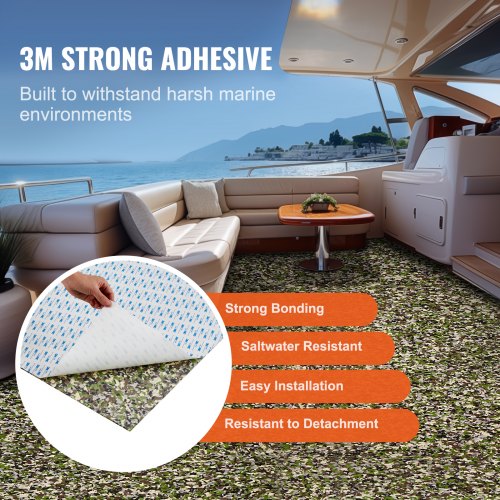 Boat Flooring EVA Foam Boat Decking 945 x 354 NonSlip SelfAdhesive