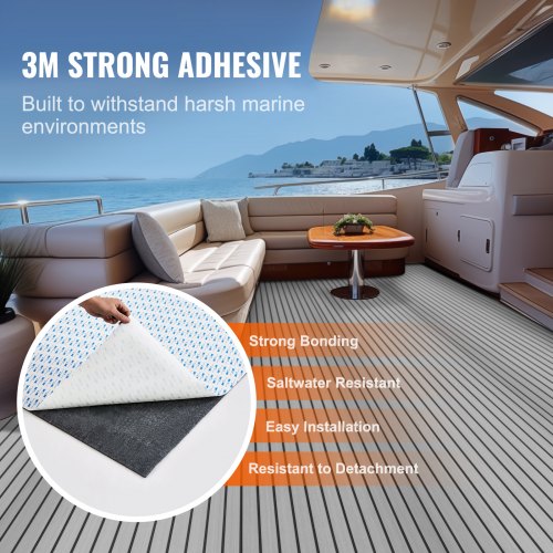 Boat Flooring EVA Foam Boat Decking 945 x 354 NonSlip SelfAdhesive