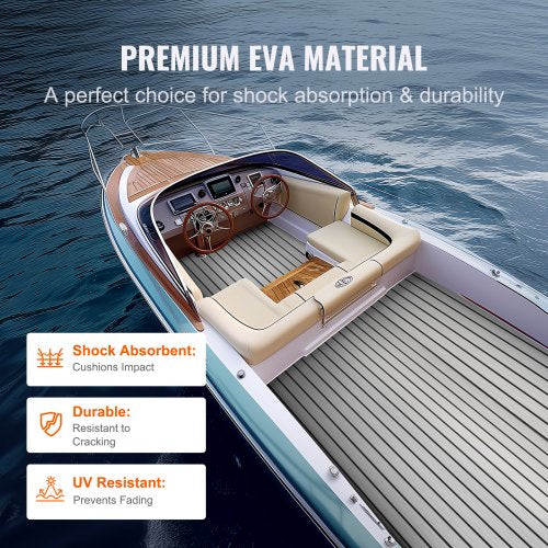 Boat Flooring EVA Foam Boat Decking 945 x 354 NonSlip SelfAdhesive