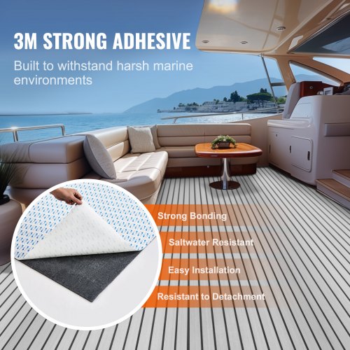 Boat Flooring EVA Foam Boat Decking 945 x 457 NonSlip SelfAdhesive