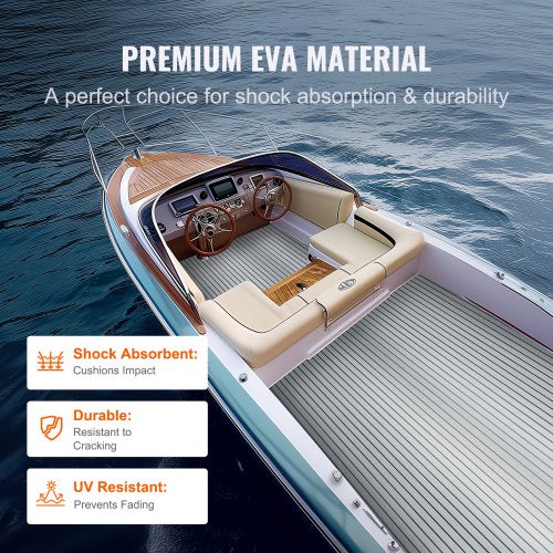 Boat Flooring EVA Foam Boat Decking 945 x 457 NonSlip SelfAdhesive