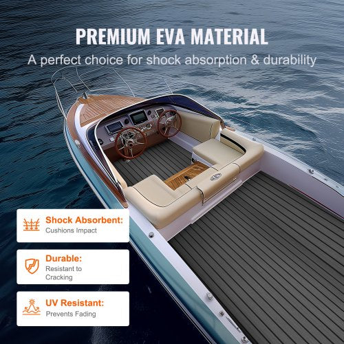Boat Flooring EVA Foam Boat Decking 945 x 177 NonSlip SelfAdhesive