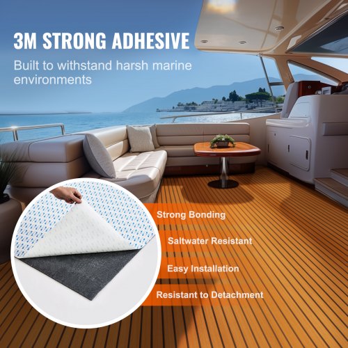 Boat Flooring EVA Foam Boat Decking 945 x 354 NonSlip SelfAdhesive
