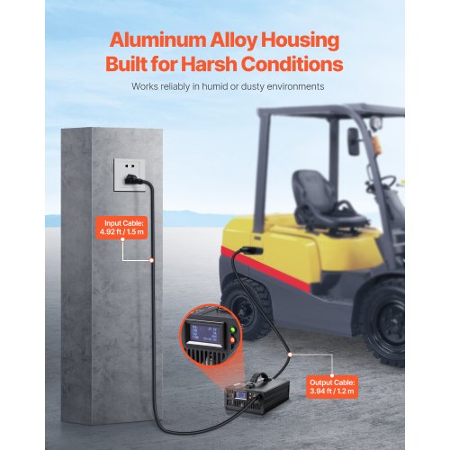 Forklift Battery Charger 24V 30A Smart FullyAutomatic LeadAcid Battery
