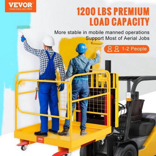 Forklift Safety Cage 1200 lbs Load Capacity 36 x 36 inches Folding