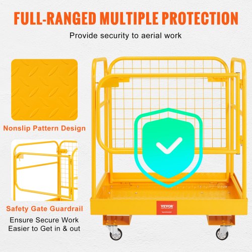 Forklift Safety Cage 1200 lbs Load Capacity 36 x 36 inches Folding