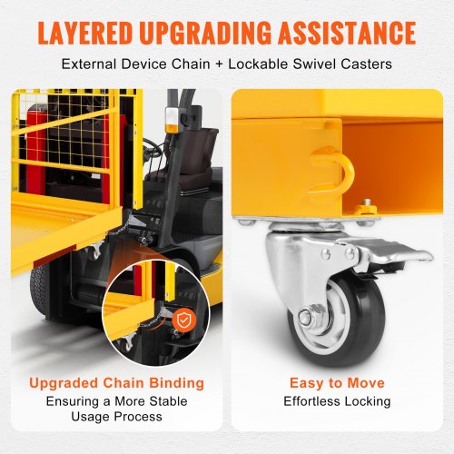 Forklift Safety Cage 1200 lbs Load Capacity 36 x 36 inches Folding