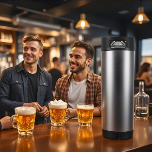 Corny Keg 5 Gallon Ball Lock Keg SUS304 Cold Brew Kegs with Dual Rubber
