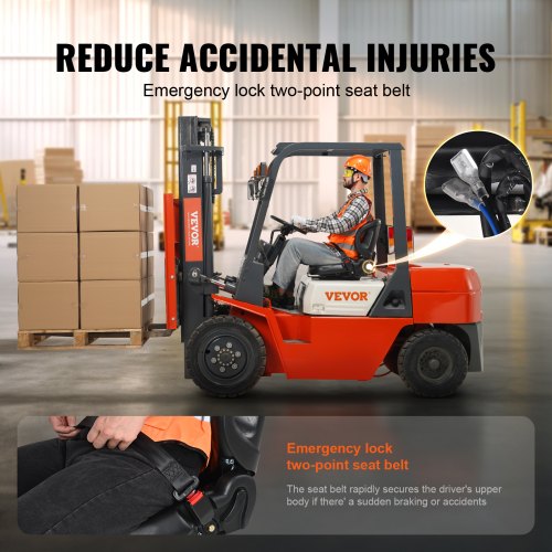 Universal Forklift SeatTractor Seat with Adjustable Angle Back Micro