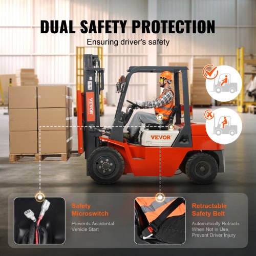 Universal Forklift Seat Fold Down Tractor Seat with Adjustable Angle Back
