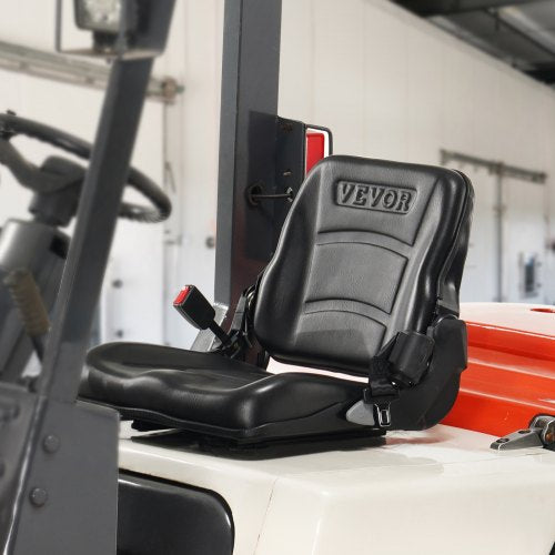 Universal Forklift Seat Fold Down Tractor Seat with Adjustable Angle Back