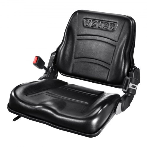 Universal Forklift Seat Fold Down Tractor Seat with Adjustable Angle Back