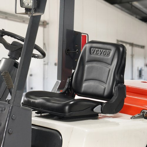 Universal Forklift Seat Fold Down Tractor Seat with Adjustable Angle Back